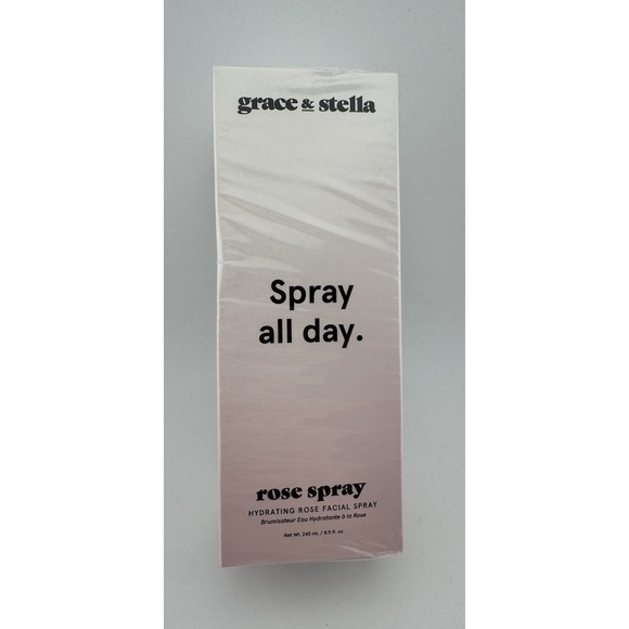 Grace & Stella - Spray All Day -‎ Rose Spray Hydrating Rose Facial Spray 8.11 oz - Picture 1 of 4